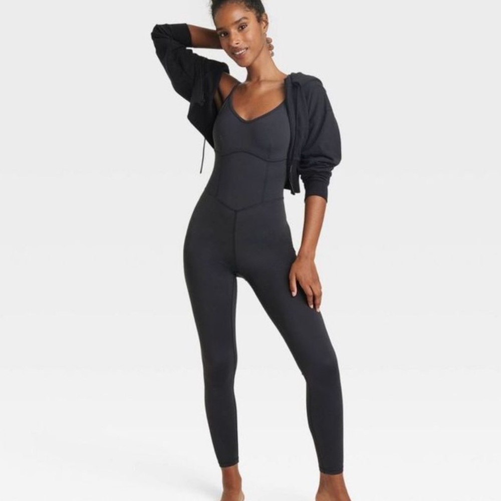 JoyLab Women's Black Corset Jumpsuit Small